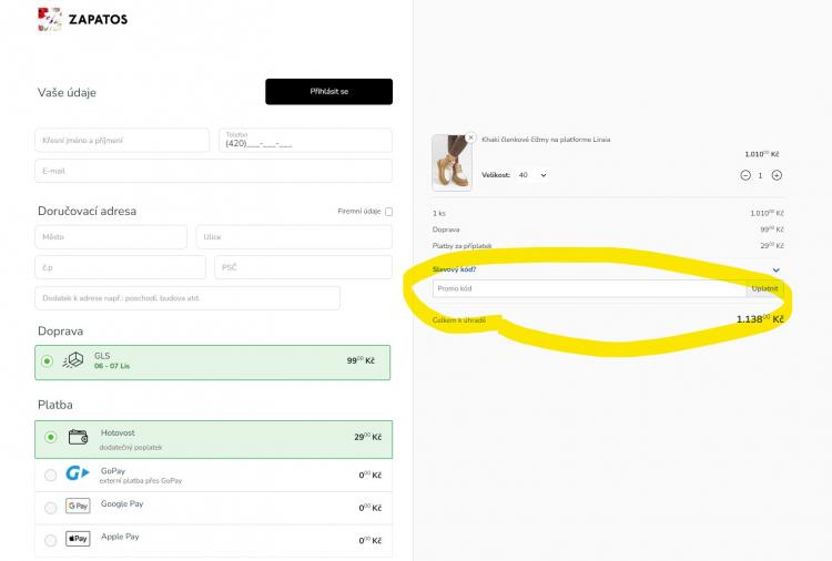 Zapatos slevové kupóny a slevové kódy
