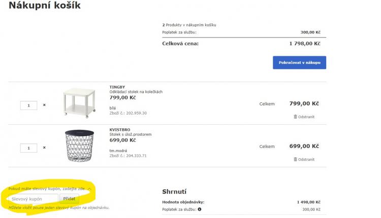 Ikea slevové kupóny a slevové kódy