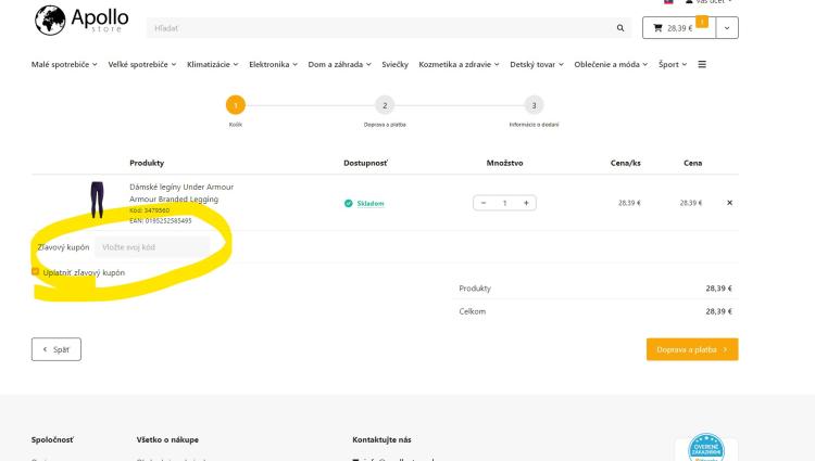 Apollostore zľavové kódy a zľavové kupóny