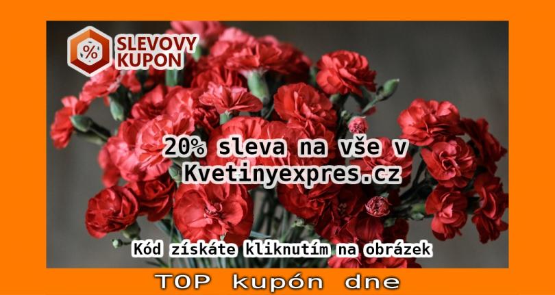 20% sleva na vše v Kvetinyexpres.cz