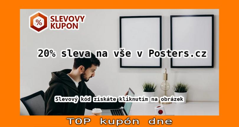 20% sleva na vše v Posters.cz